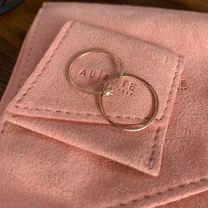 Aurate Midi Stackable Diamond Ring & StackableRing